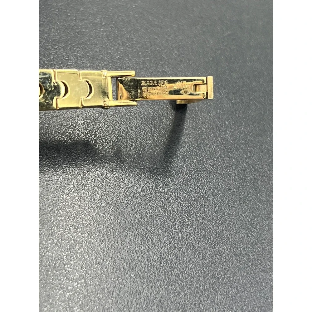 Ernest Borel Vintage Gold Textured Manual Wind Swiss Cocktail‎ Watch 10 Microns